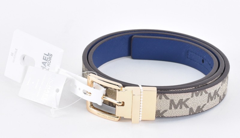 michael kors belt womens blue